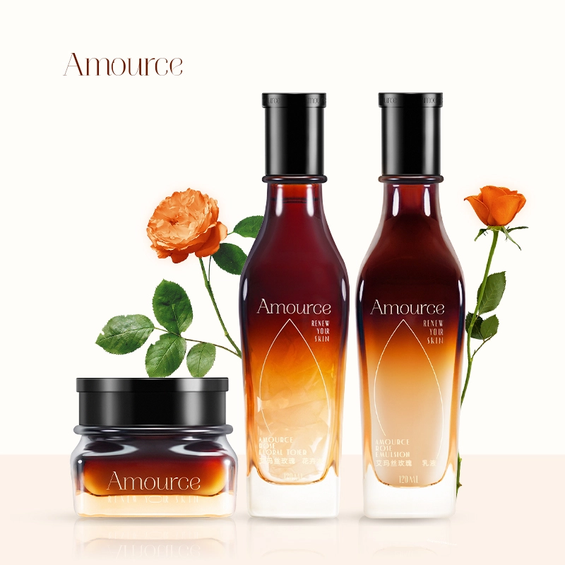 sex Amource Rose Skin Care Set Whitening Nourishing Gift Set for Friends